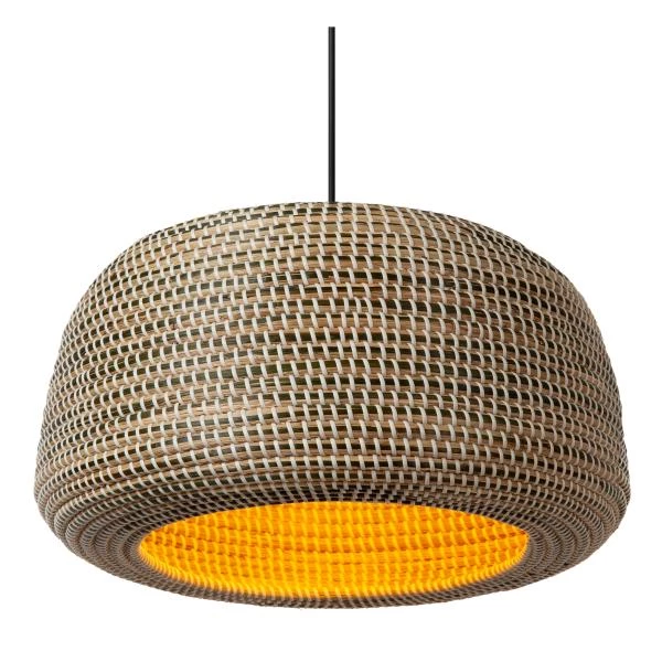 Lucide Premium MADUKA - Pendant light - 1xE27 - Brown - detail 1